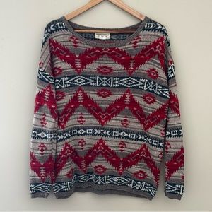 Ralph Lauren Denim & Supply Women’s Aztec Pullover Lightweight Knit Sweater S